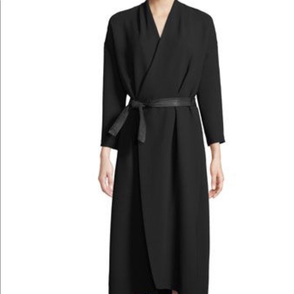 vince belted wrap dress